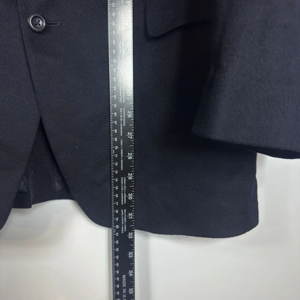 Jos A Bank Navy Blue 100% Cashmere Blazer Sport Coat Mens 42R Two Button 44051